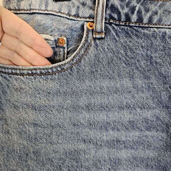House of Harlow 1960 High Rise Button Fly‎ Mom Denim Shorts Inseam 4.5" Size 29 - Picture 7 of 8